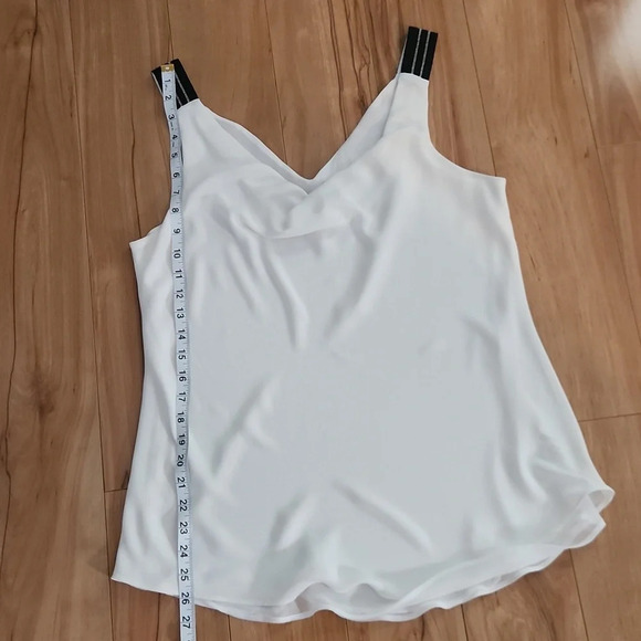 White House Black Market Ball Chain-Trim Draped Cami, Size Large - Picture 10 of 10